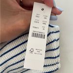 J.Crew Claudia O-ring scrunchie blue and white bikini top Photo 5