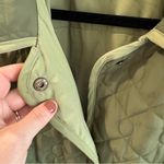 Pilcro Anthropologie  Oversized Quilted Colorblock Jacket Moss Green XL Photo 4