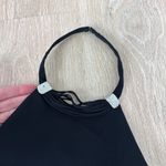 Daymor Couture Designer 100% Silk Dress, Luxury Black Tiered Halter Evening Gown Size 8 Photo 7