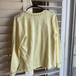 Bob Mackie  yellow sparkly cardigan sz S NWT Photo 3