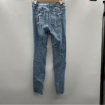 American Eagle High Rise Light Wash Distressed Curvy Legging Skinny Jeans Size 4 Photo 3
