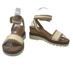 See By Chloe Robin Platform Wedge Sandals Leather Cream Tan Size 37 US 7 Photo 4
