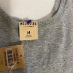 Hollister NWT  Women's Tank Dress Grey Top, Bottom Blue  Lined Size M Photo 4