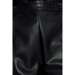 ZARA Black Faux Leather Jogging Pants - S Photo 2