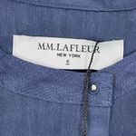 MM.LaFleur NWT M.M. Lafleur Melissa Stretch Linen Shirt Dress‎ in Blueberry Size 6 Photo 4