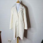 Abercrombie & Fitch Abercrombie Ivory Wool Blend Dad Coat Photo 1