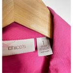 Chico's Chico’s Cargo Top Womens Barbie Pink Short Sleeve Size Medium Photo 6