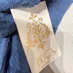 Becca  Swim Mist Blue Ponza Smocked One Shoulder Dress Sz M NWT Photo 6