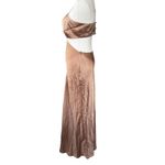 Reformation Poppies Silk Cut-out Maxi Dress Croissant Neutral Size 4 Photo 7