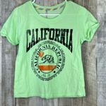 Tresics Size Medium California Republic Short Sleeve Crewneck Lime Green… Photo 0