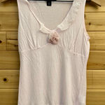 H&M Y2K Size Small Baby Petal Pink Coquette Babydoll Frilly Girly Tank Top Photo 0
