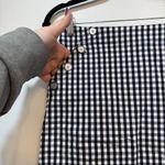 J. McLaughlin  Womens Rayna‎ Skirt 0 Gingham Black White Pencil Knee Modest Check Photo 1