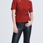 Rag and Bone NWT maroon morris silk tee Photo 0