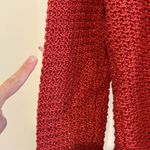 Talbots vintage loose knit coral button up cardigan sz S Photo 6