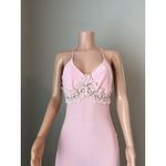 D'ELEGANCE LINGERIE Slip PINK SPAGETTI MEDIUM MAXI FLORAL LACE LIGHTWEIGHT#95 Photo 9