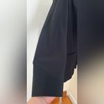 Athleta  Classic Black Blazer Avenue 1 snap button eurolux Stretchy Fabric Sz 20 Photo 6