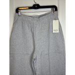 Mate the Label  Organic Fleece Wide Leg Pant Heather Grey Large MSRP $138 Photo 6