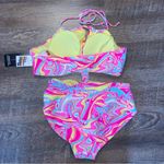 No Boundaries  One Piece Swimsuit Bathing Suit Multi Color Size Medium New w/Tags Photo 2