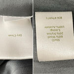 Garnet Hill  Green Wool Pea Coat Jacket Women’s Size 12 Double Breasted Spring Photo 8