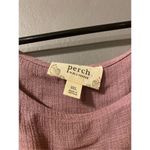 Blu Pepper Perch By Purple/Mauve Scoop Neck Tie Sleeves Button Down Back 3X Photo 4