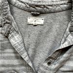 Lou & grey  Striped Button Down Women's Size Medium Photo 3