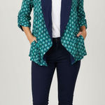 Xhilaration  Open Front Blazer Cover-Up 3/4 Sleeve Lightweight Jacket Sz XL Photo 0