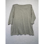 Rose + Olive Women's  Green beaded shirt 1X Photo 2