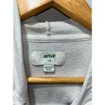 Aerie  Women's Camo Hoodie Size Large Side Slits White Green Sweater Lightweight Photo 3
