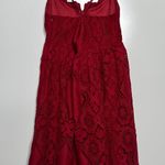 Maeve Anthropologie Red Summer Moon Lace Babydoll Dress Size 2 Photo 7