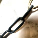 Chico's Centerstage navy and silver tone link necklace NWT Photo 9