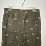 Urban Outfitters Green Corduroy Pants Butterfly Embroidered Stretch Elastic M Photo 2