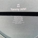 Tommy John Sage Green Micro Rib Ribbed Knit Short Sleeve Top Women's Size Large Photo 3