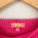 THML  Boutique Colorblock Pink Orange Red Sweater Size Small Photo 3