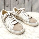 A New Day Madison White Animal Print Faux Suede Sneakers 9.5 Photo 1