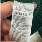 Janie and Jack Green Textured Knit Sweater White Stripe Sleeve Size 12 Photo 7