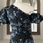 Elliatt  Planetary Asymmetric Jacquard Maxi Dress, Navy/Black, New w/Tag $389.95 Photo 9