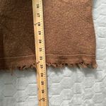 Free People  Womens Cropped Boho Wool Blend Knit Sweater S Fringe Hem V Neck Photo 7
