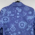 Fresh Produce  Shirt Jacket Womens S Purple Floral‎ Lightweight Button Up Shacket Photo 5