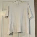 Sag Harbor  Women’s White Textured Blouse 2X Photo 3