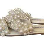 Steve Madden  NWOB Duri Pearl Rhinestone Embellished Wedding Bridal Sandals 8.5 Photo 7