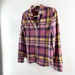 Faherty  Legend Sweater Button Down Long Sleeve Shirt Pink Yellow Small Photo 5