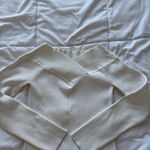 Womens Size Large Sweater Blouse Long Sleeve Officechic Corpcore City Coquette White Photo 1