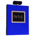 Paris Novelty Acrylic Crossbody Perfume Bottle Purse Blue Photo 1