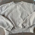 Aritzia TNA cropped tan crewneck sweatshirt sz s  Photo 2