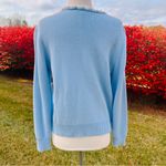 Boston Proper Blue Pearl trimmed cardigan Size M Photo 7