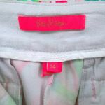 Lilly Pulitzer Pull On Golf Shorts Size 14 Tropical Leaf Print Preppy Stretch Photo 6