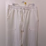 Melograno Dress Pants Women’s Size Large Color Pearl Waist Adjustment White Photo 3