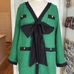 Tuckernuck Pomander Place Coco green tweed dress Size L Photo 6