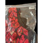 Lane Bryant Dramatic Black Red Floral Sweetheart Sleeveless Vest Look Top 24 Photo 9