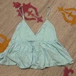 SO Blue Peplum Tank top Photo 1